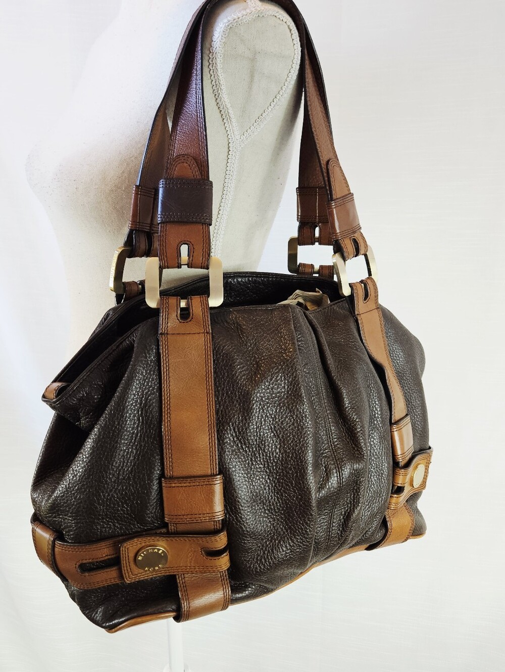 Vintage Michael Kors Two-Tone Leather Purse - Picture 2 of 11